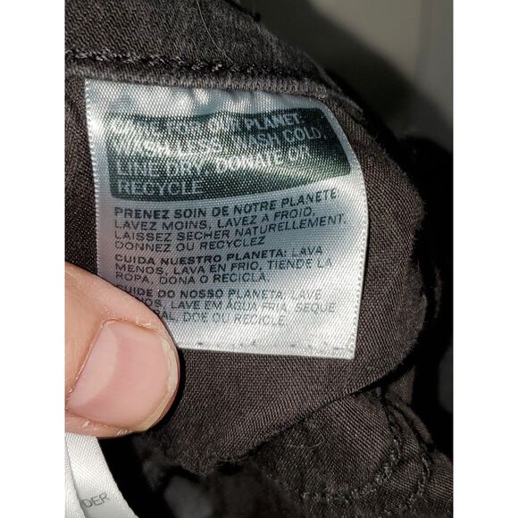 Levi's Premium Mile High Super Skinny Black Jeans Rhinestones Distressed Size 27 - Picture 11 of 13